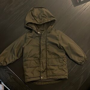 {Old Navy} Army Green Insulated Fall Coat -3T